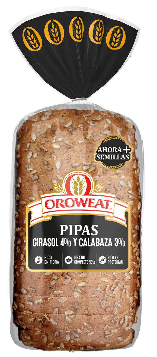 Pan de molde pipas y semillas Oroweat 550g La Despensa