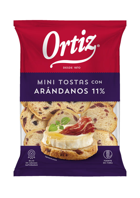 Mini tosta arándano Ortiz 90g La Despensa