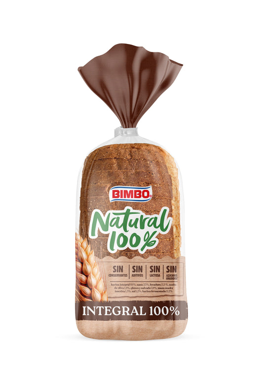 Pan de molde integral natural 100% Bimbo 460g La Despensa