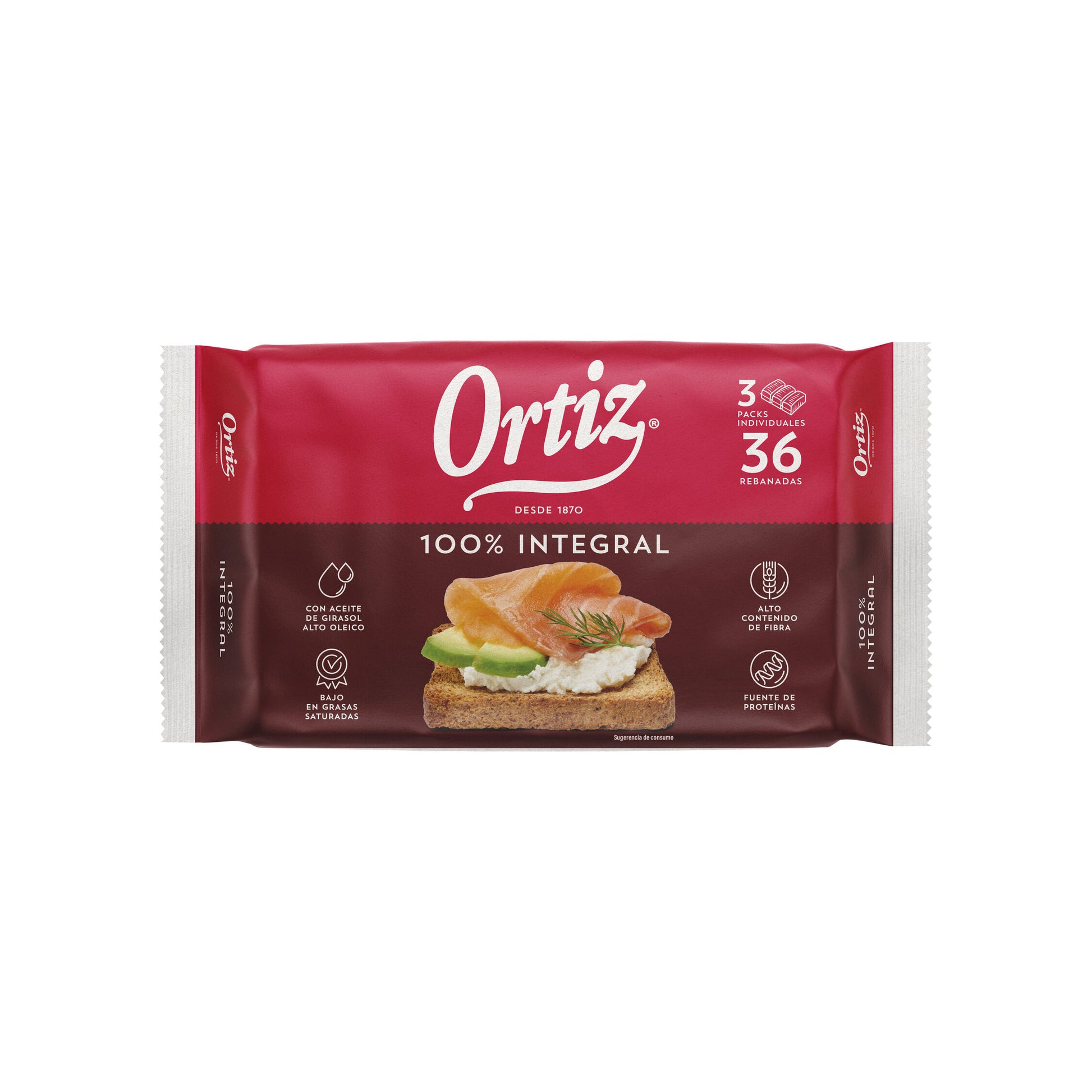 Biscottes 100% integral Ortiz brasa 36 reb 320g