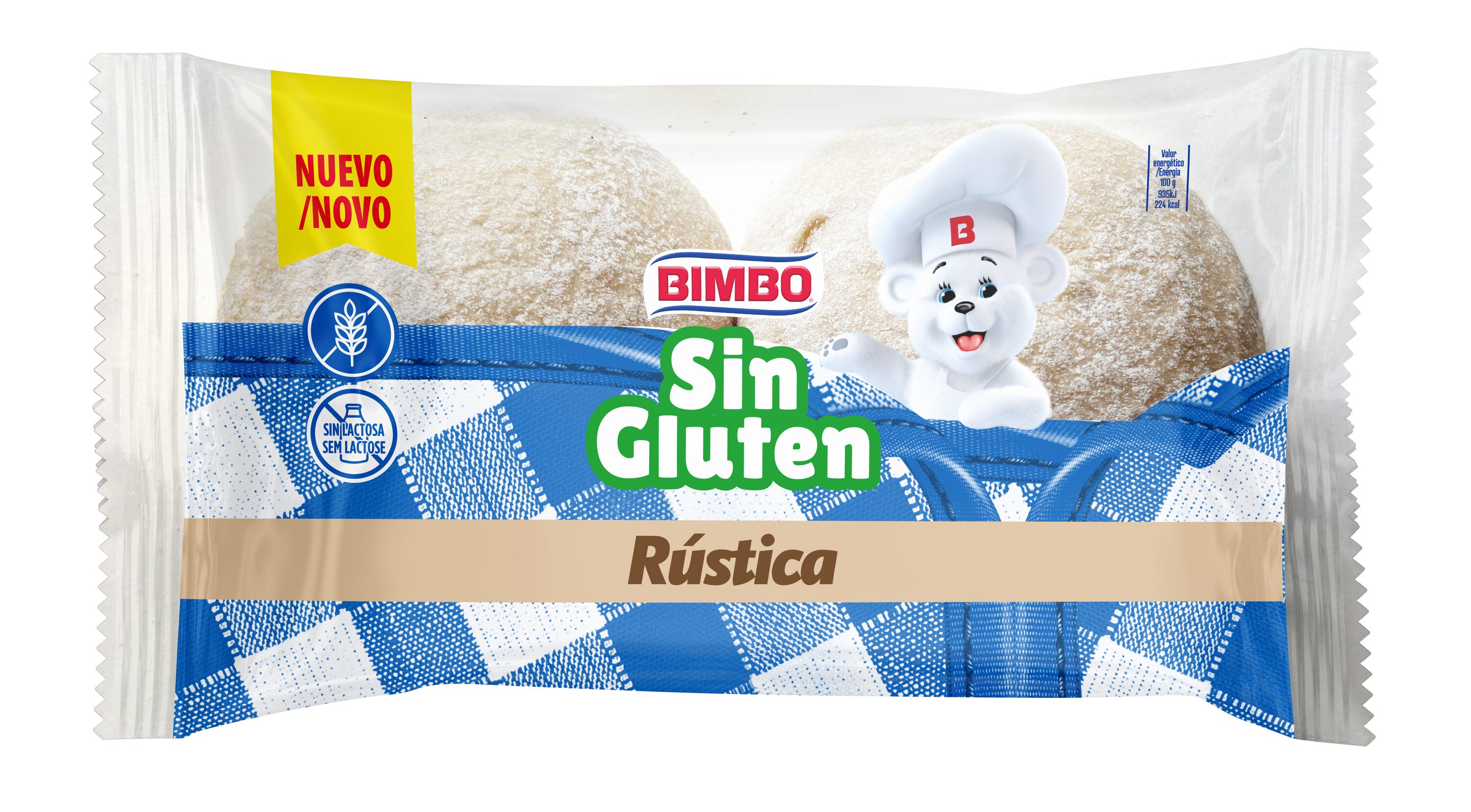 Pan hamburguesa rutico s/gluten Bimbo 160g