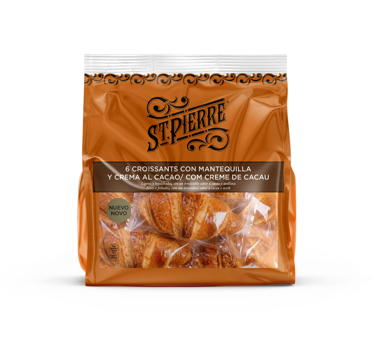 Croissant pequeño relleno choco St Pierre p6 288g
