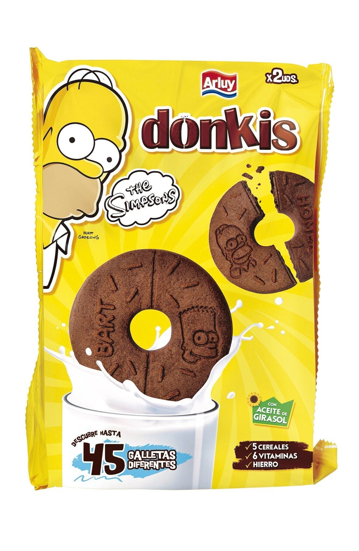 Galleta chocolate donkis Arluy p2 200g/u