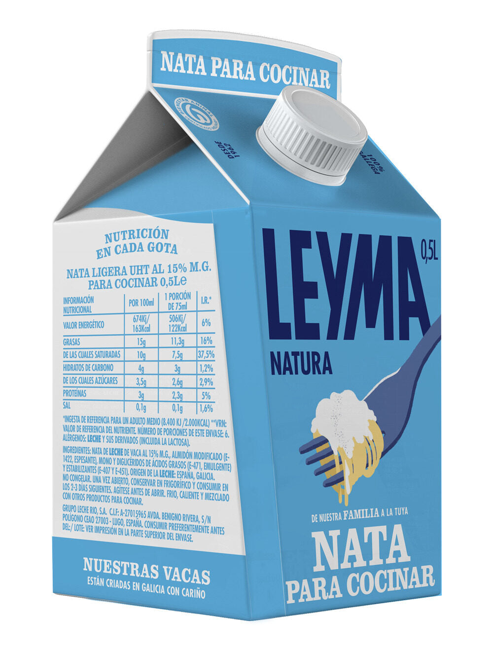 Nata para cocinar leyma 500ml
