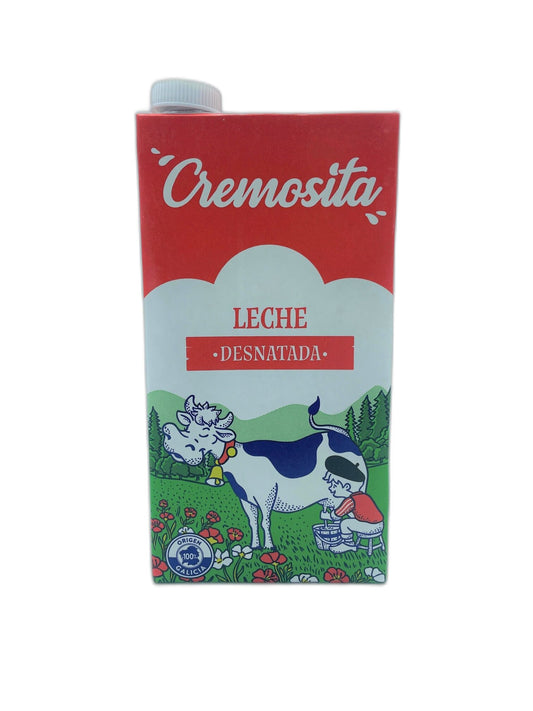 Leche desnatada brick Cremosita 1l La Despensa