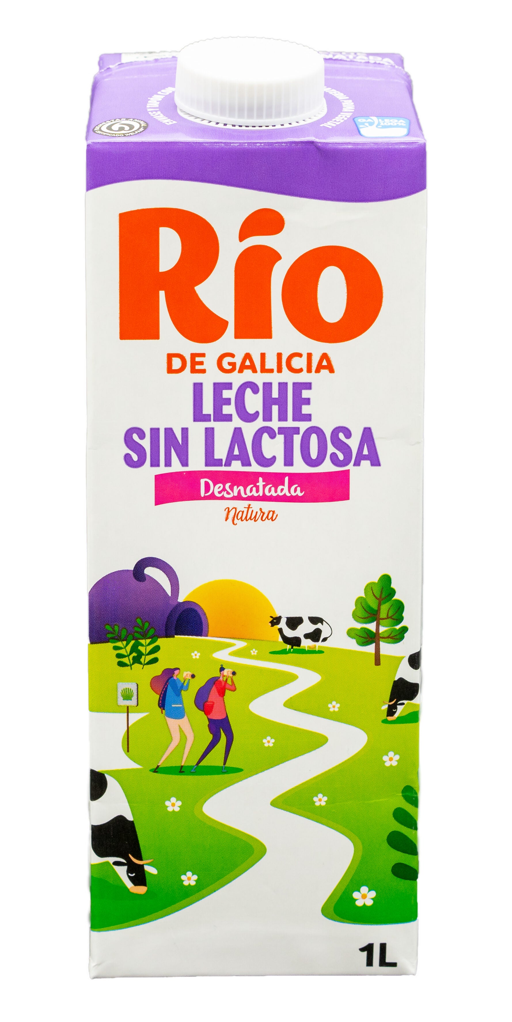 Leche desnatada sin lactosa rio 1l