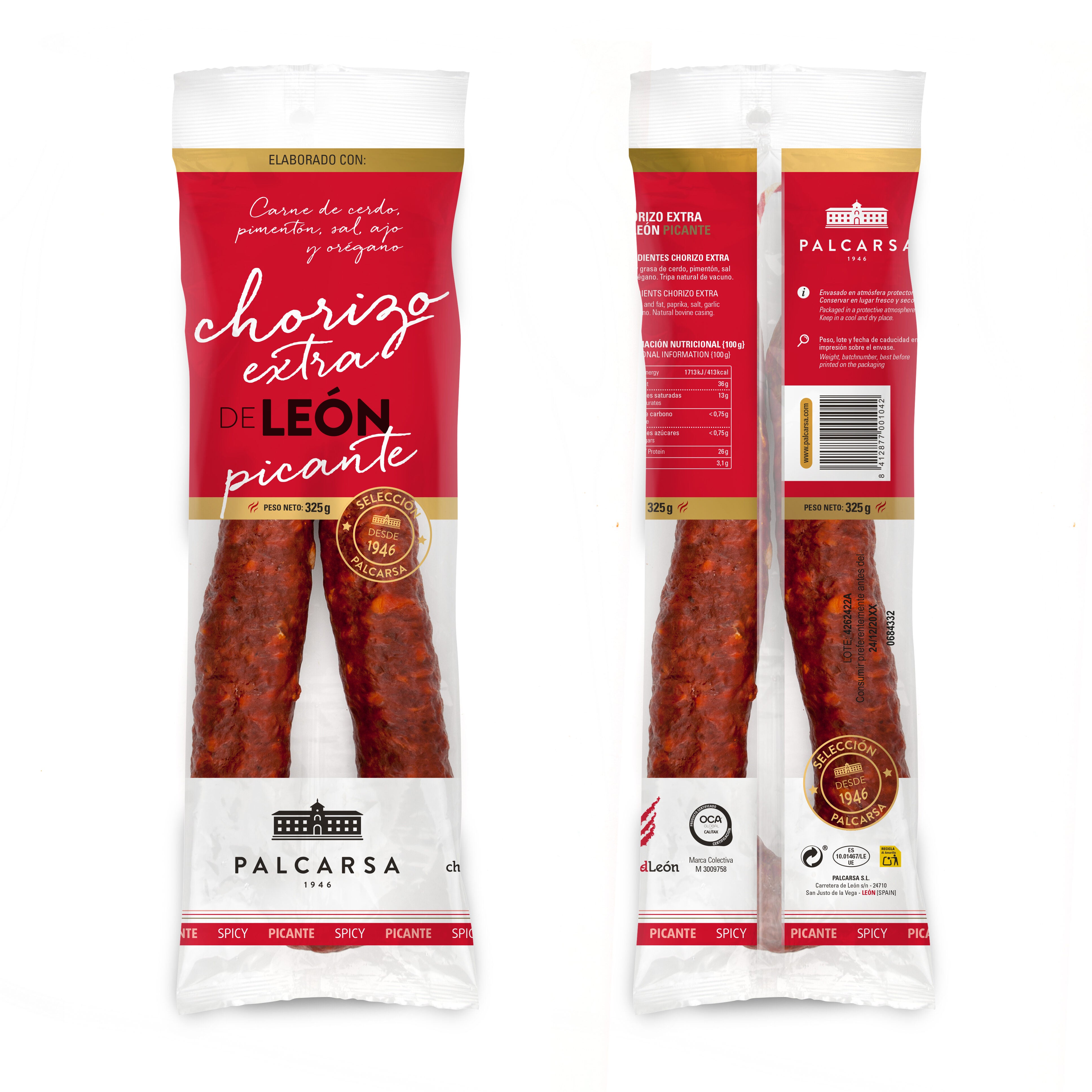 Chorizo sarta extra picante Palcarsa 325g