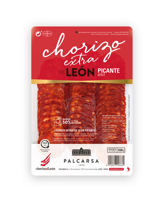 Chorizo extra picante lonchas Palcarsa 100g La Despensa
