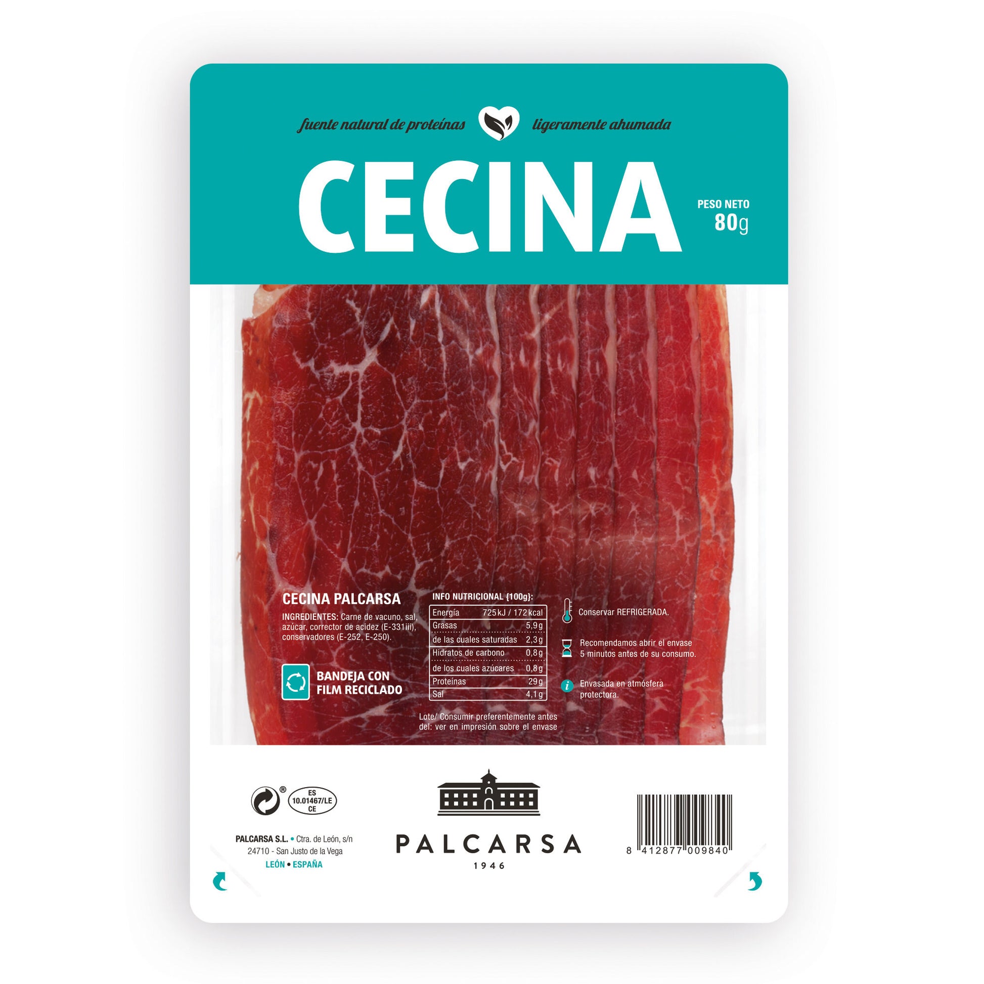 Cecina lonchas Palcarsa 80g