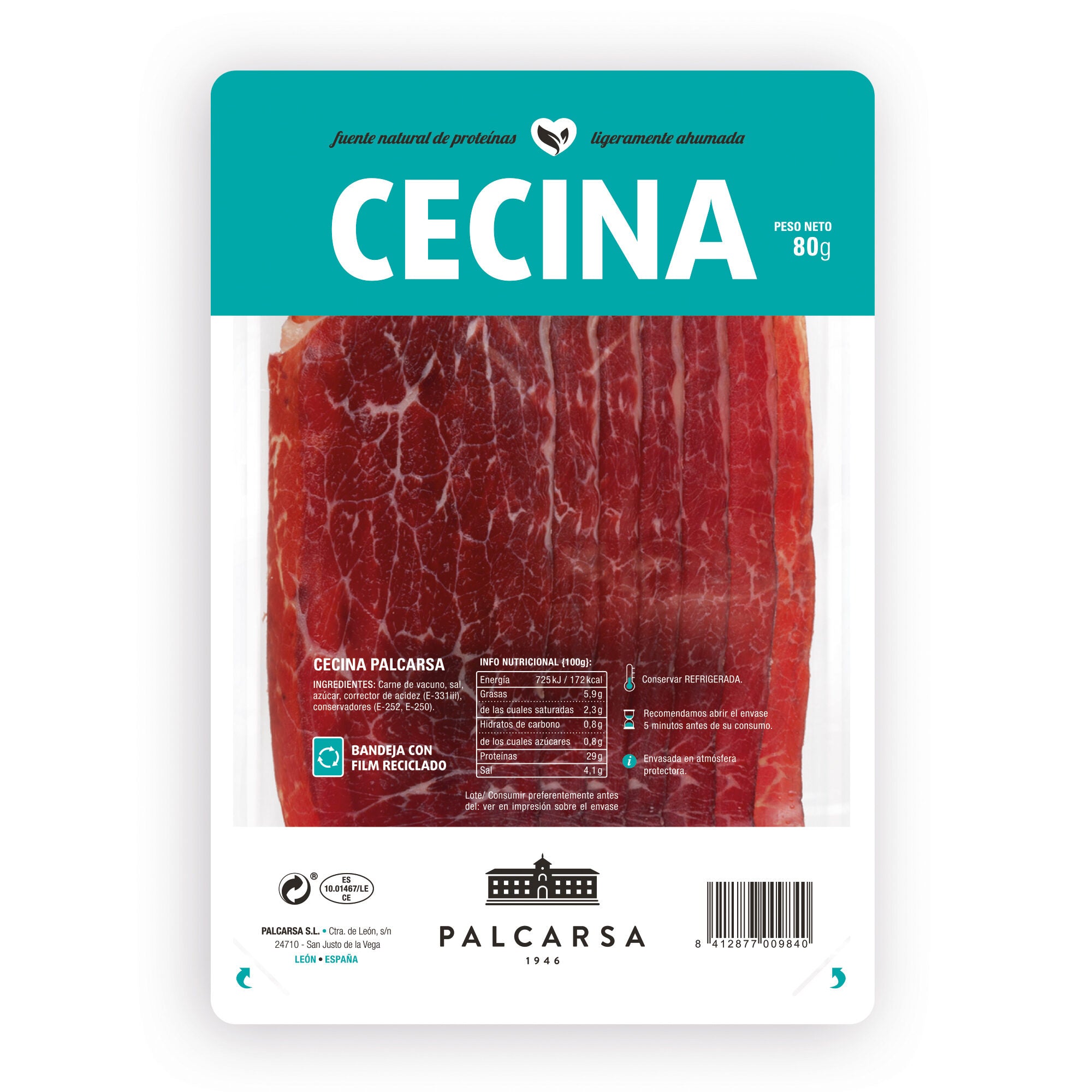 Cecina lonchas Palcarsa 80g