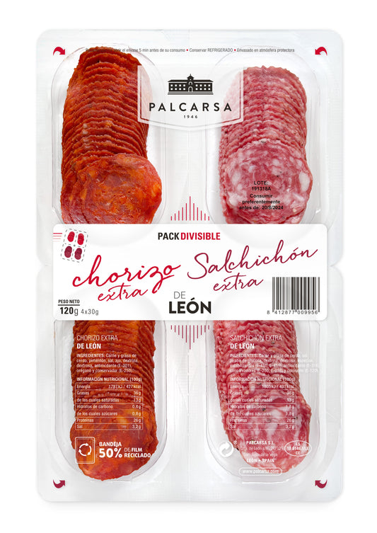 Chorizo/salchichon leon extra Palcarsa p4 30g/u La Despensa