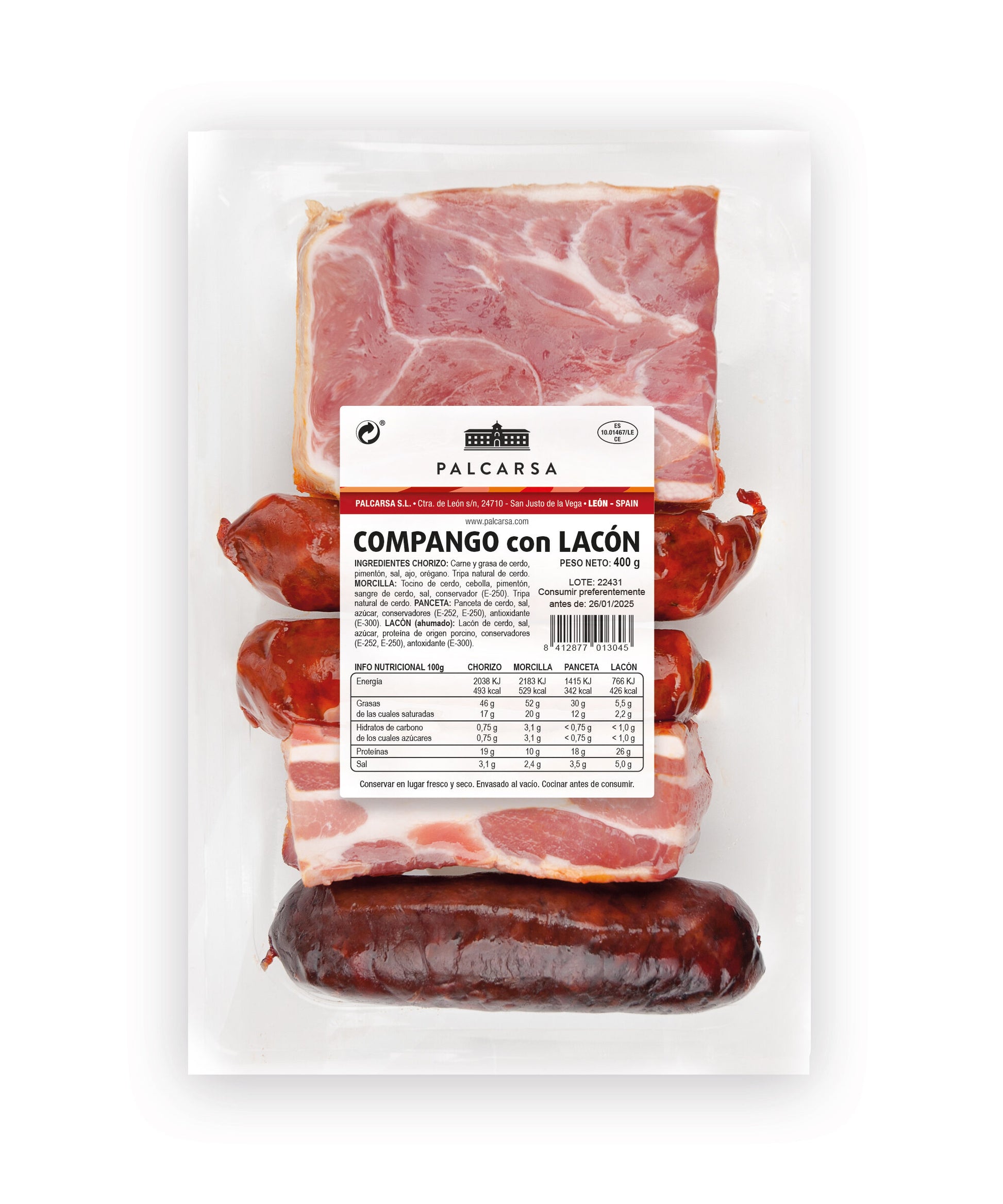 Compagno c/lacon Palcarsa 400g