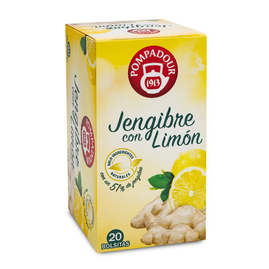Infusión jengibre c/limón Pompadour p20 La Despensa