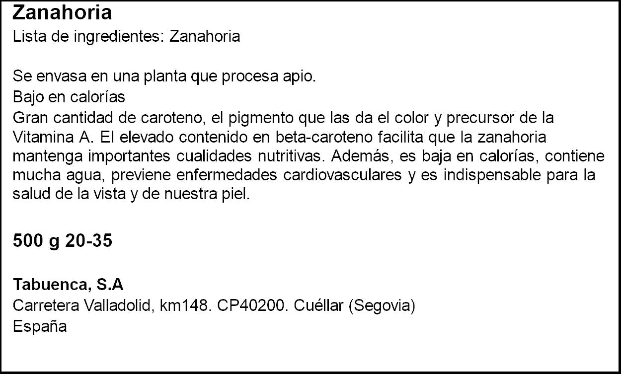 Zanahoria bolsa 500g
