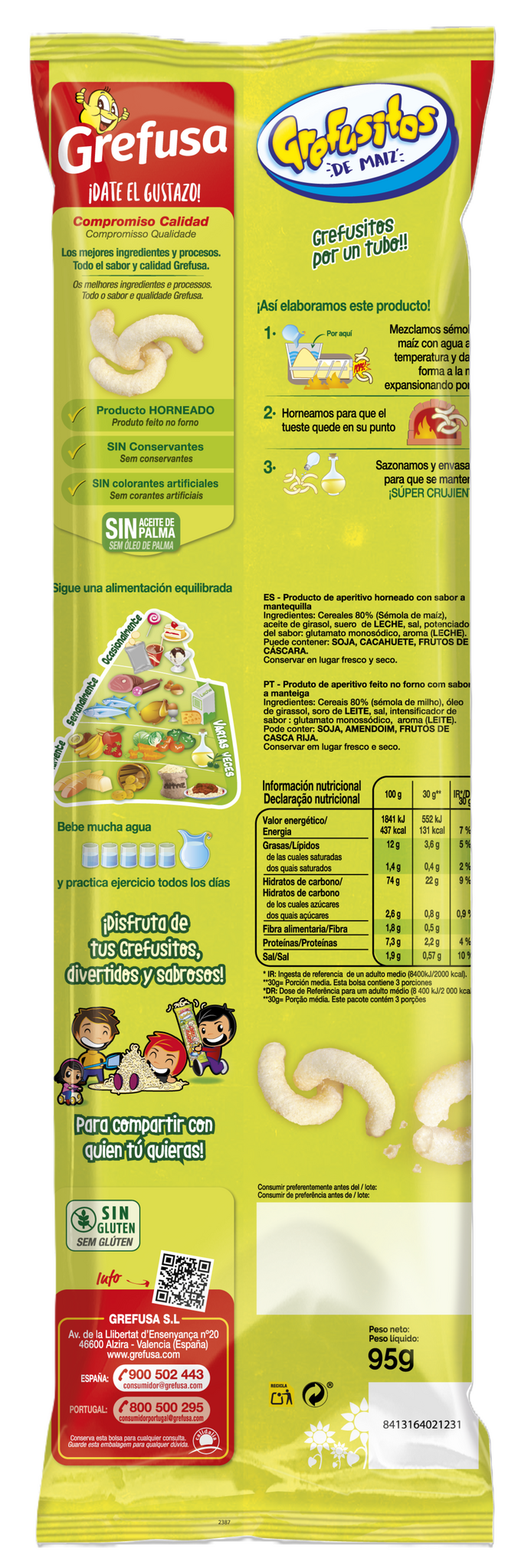 Gusanitos grefutubo Grefusa 95g