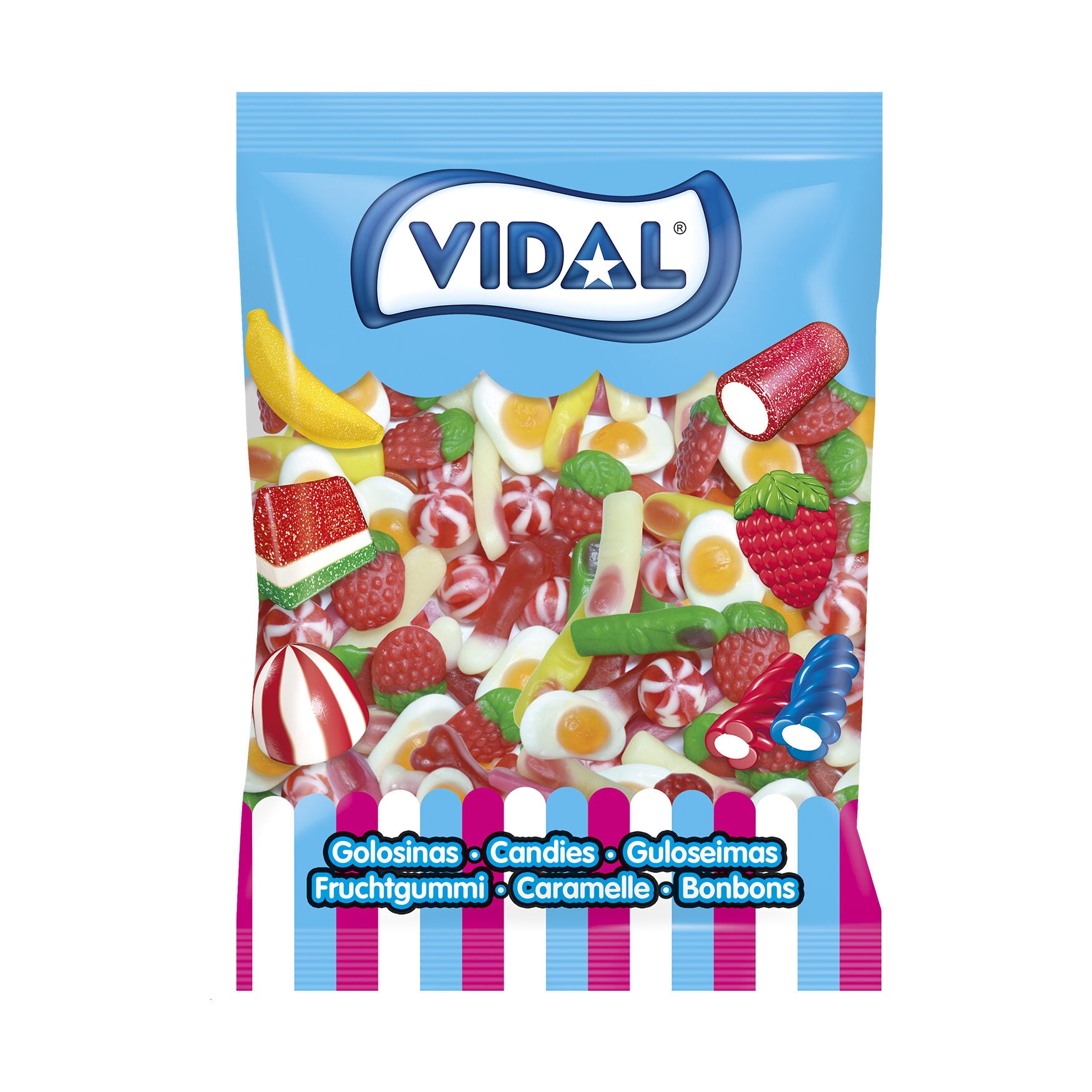 Gominolas fantasia mix brillo bolsa Vidal 1kg