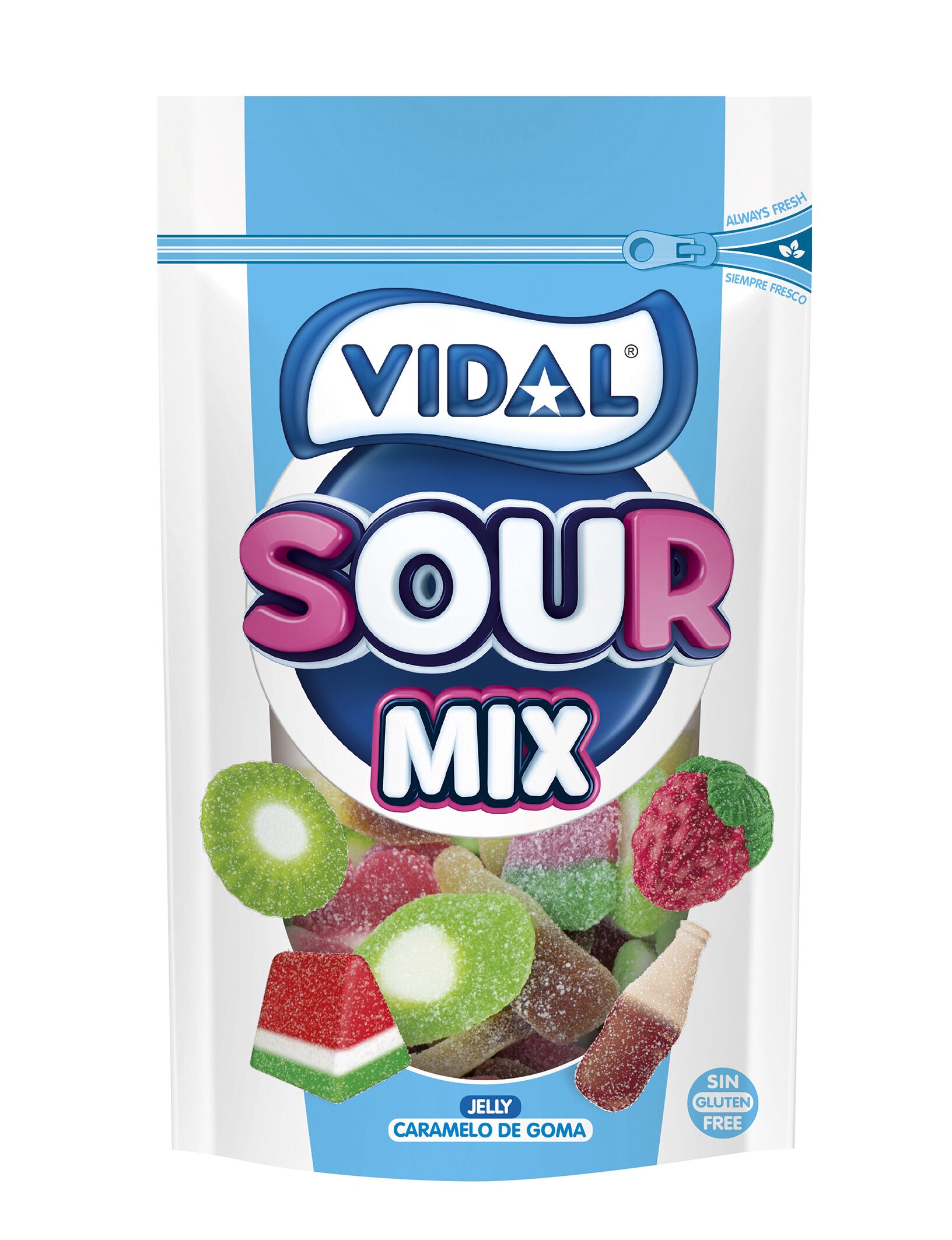Gominolas sour mix Vidal 180g