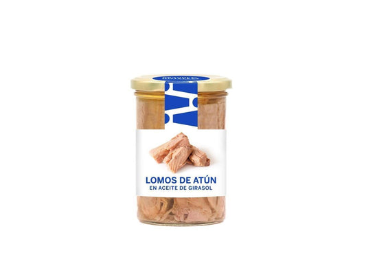 Lomos atun aceite girasol frasco Grandes hoteles 260g escurr La Despensa