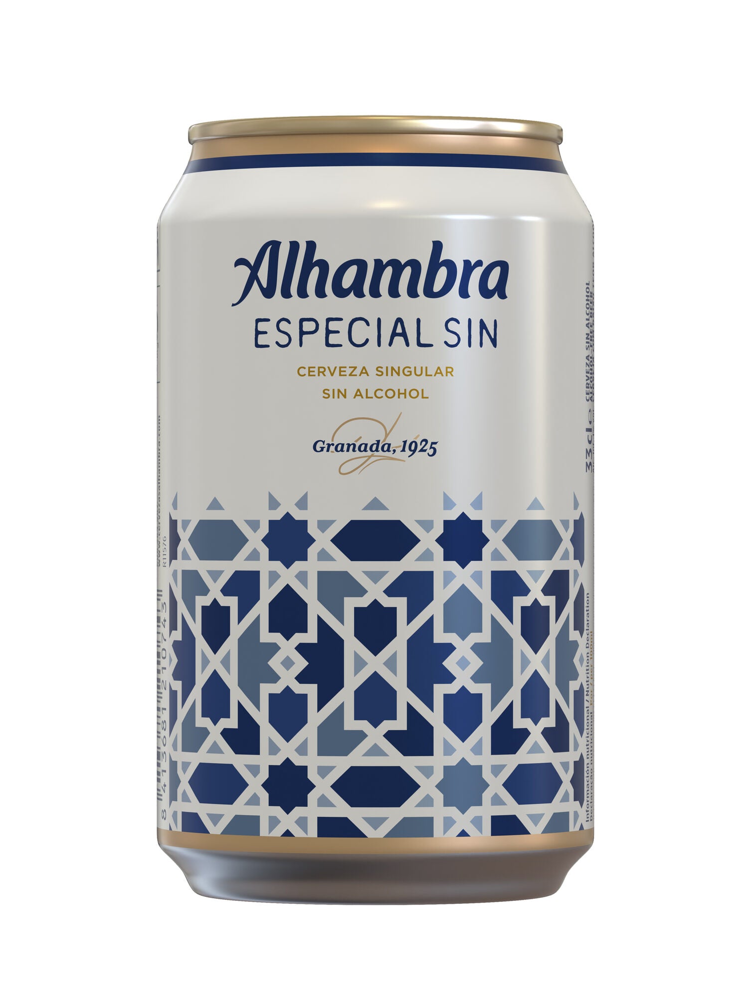 Cerveza s/alcohol lata Alhambra 330ml