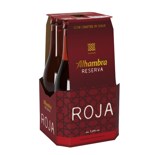 Cerveza reserva cristal Alhambra roja p4 330ml/u La Despensa