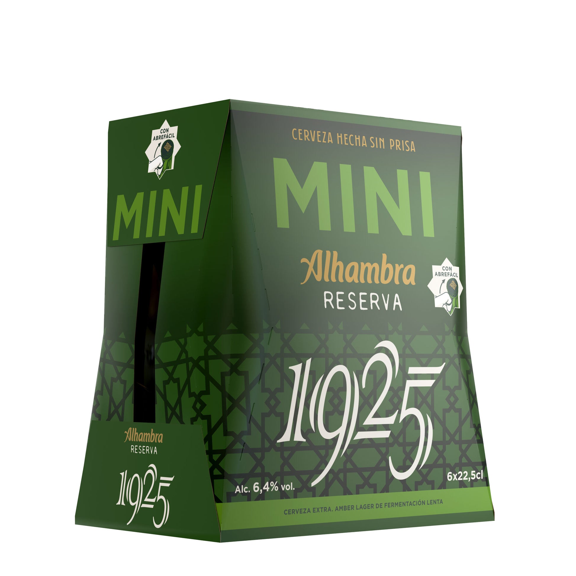 Cerveza reserva 1925 cristal Alhambra p6 225ml/u