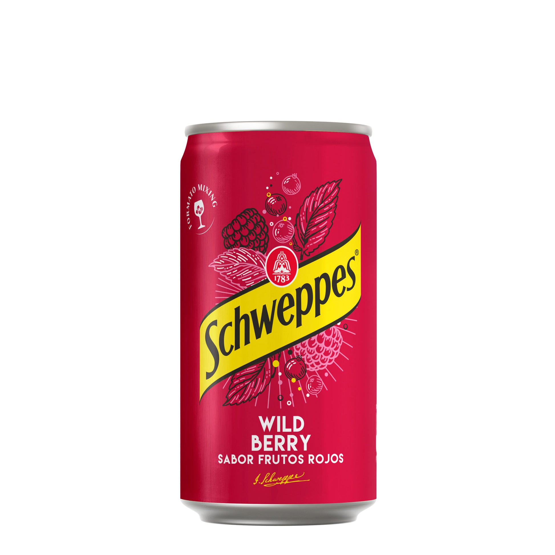 Tónica wild berry lata Schweppes 250ml