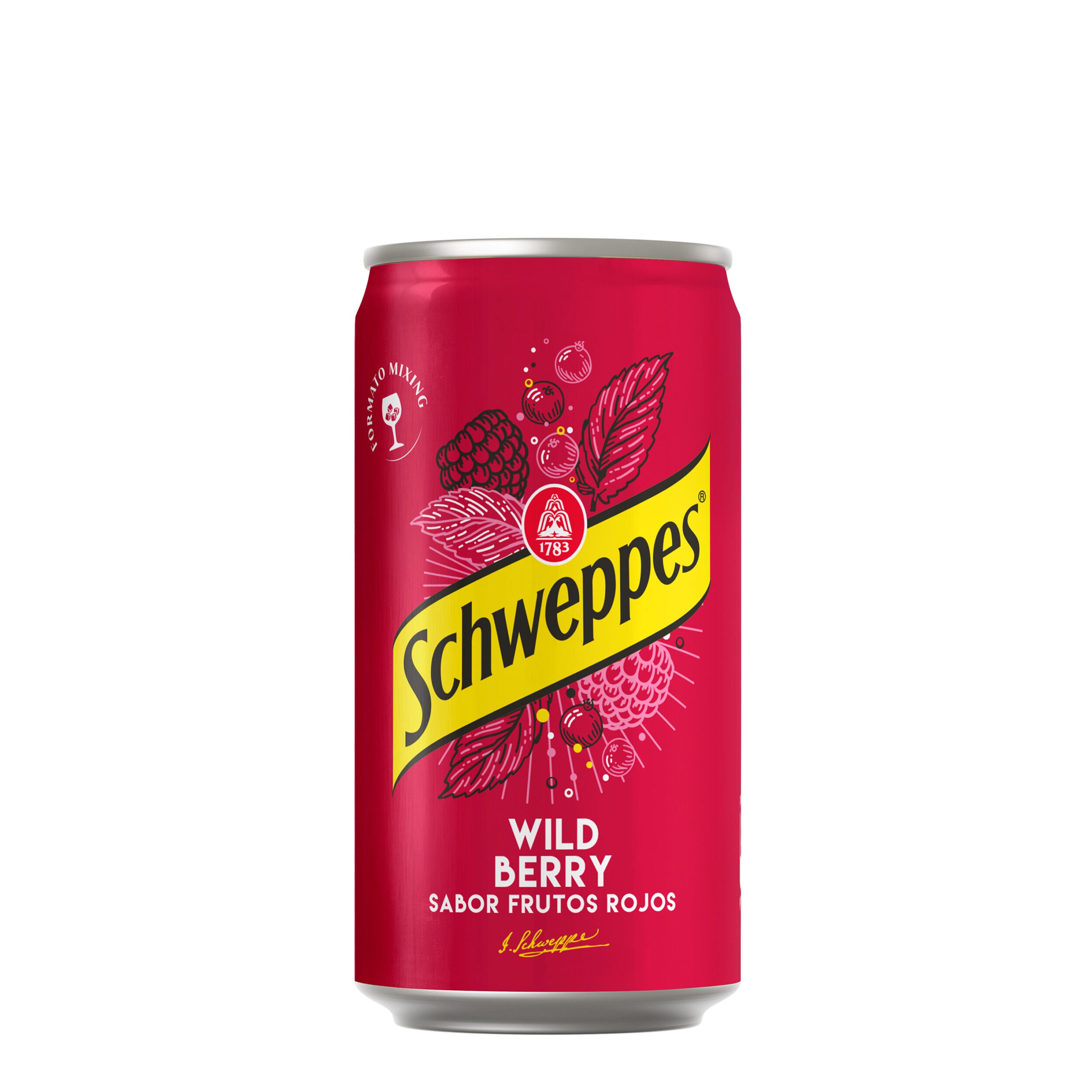 Tónica wild berry lata Schweppes 250ml