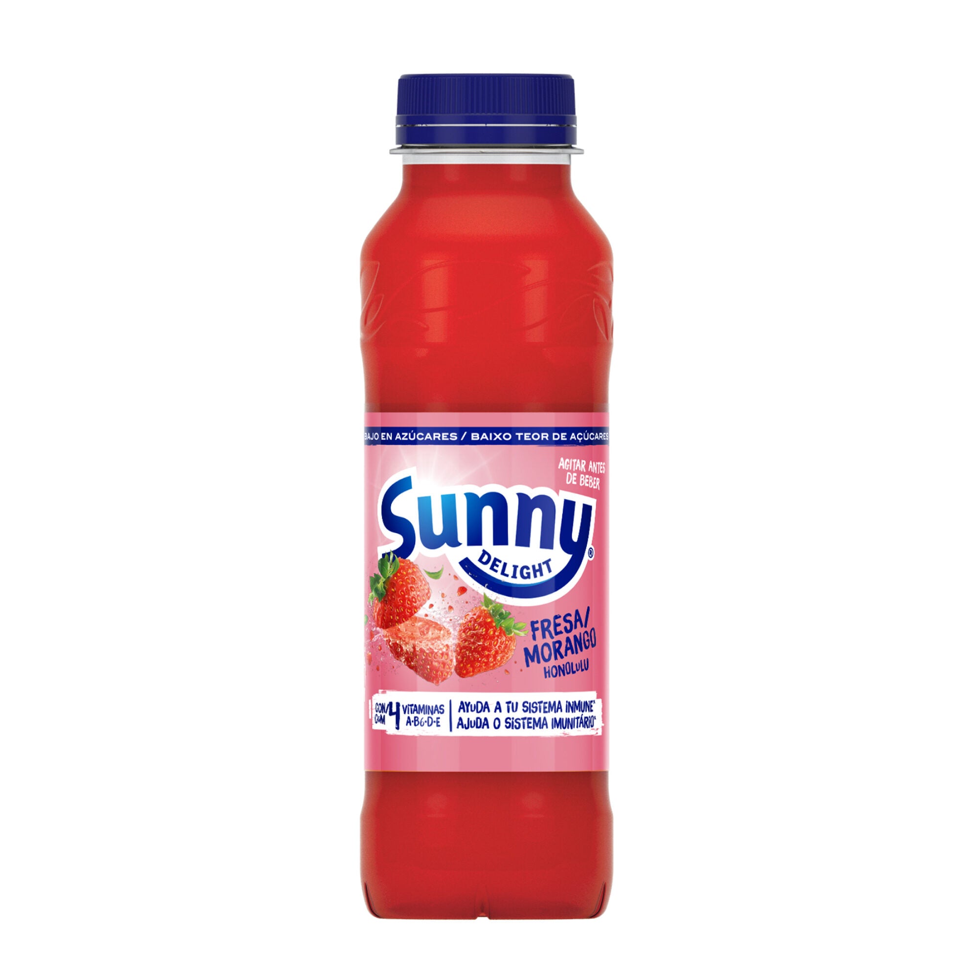 Zumo vitaminado refrigerado fresa Sunny delight 330ml