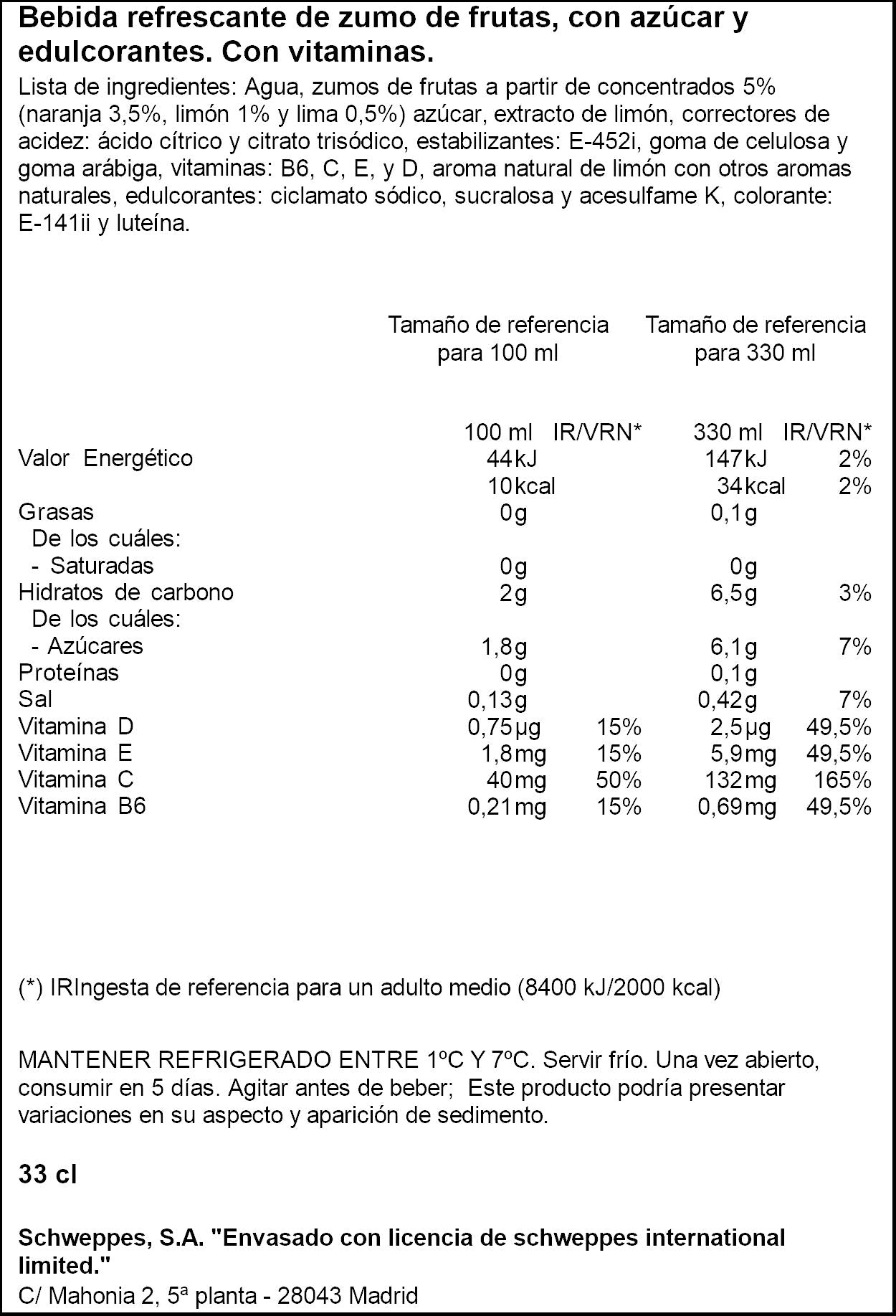 Bebida vitaminada refrigerado waikiki Sunny delight 330ml