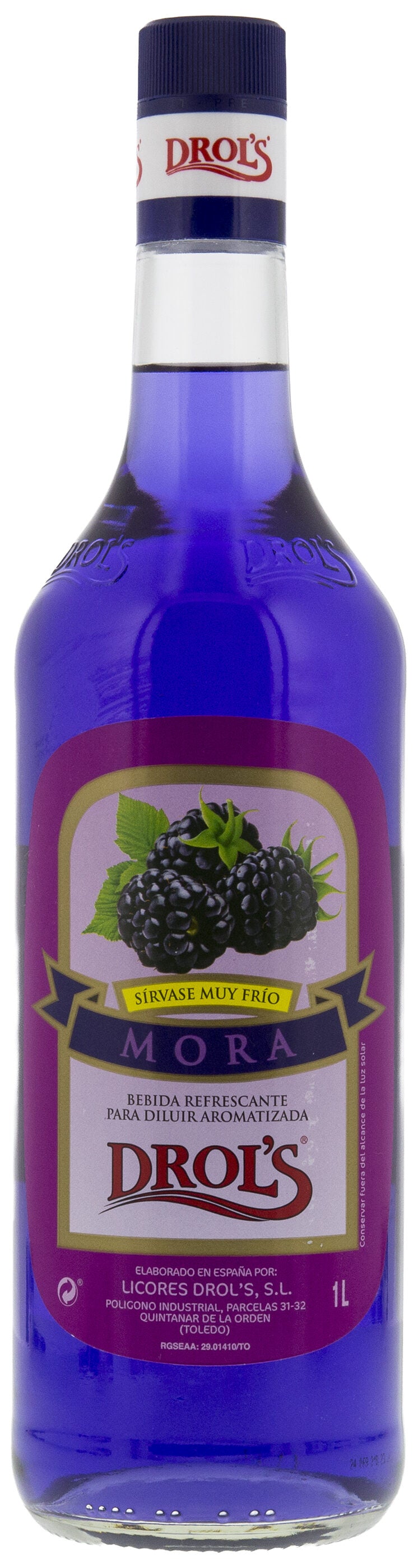 Licor mora s/alcohol Drols 700ml