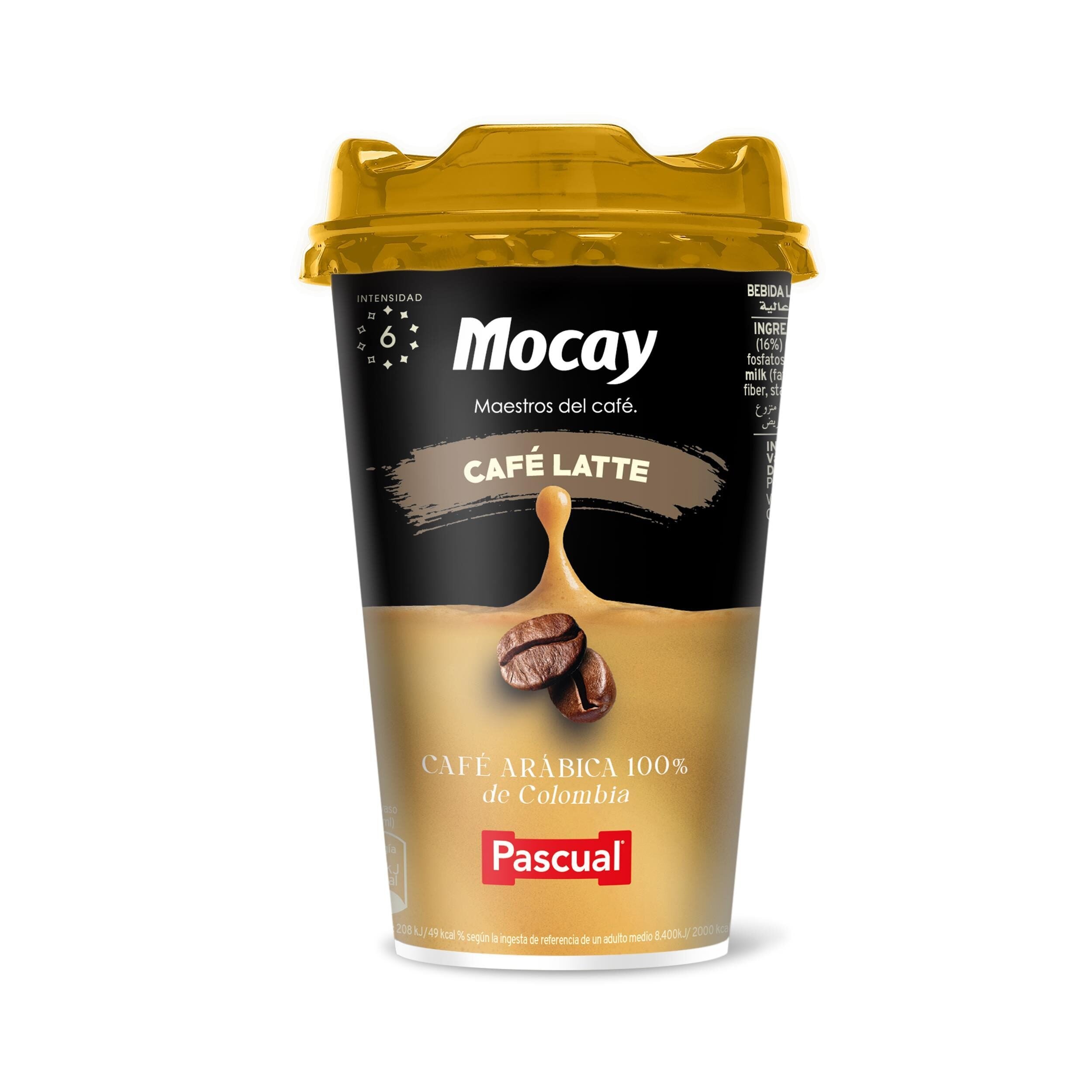 Café preparado caffe latte vaso Mocay 200ml
