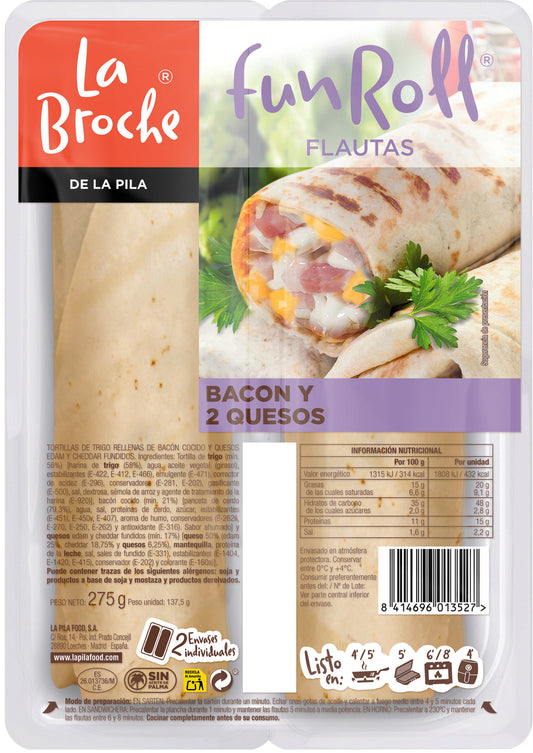 Flauta bacon/queso La broche de la pila 275g La Despensa