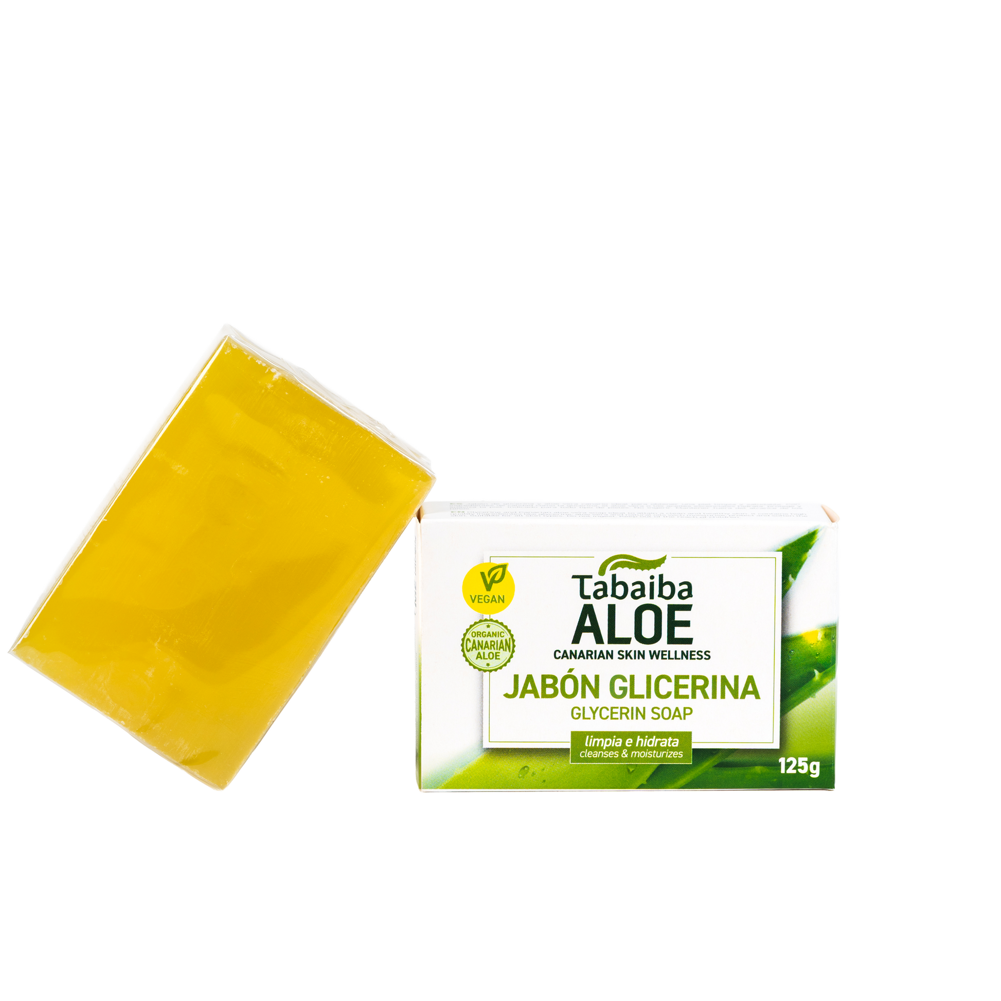 Pastilla jabón tocador glicerina Tabaiba 125g