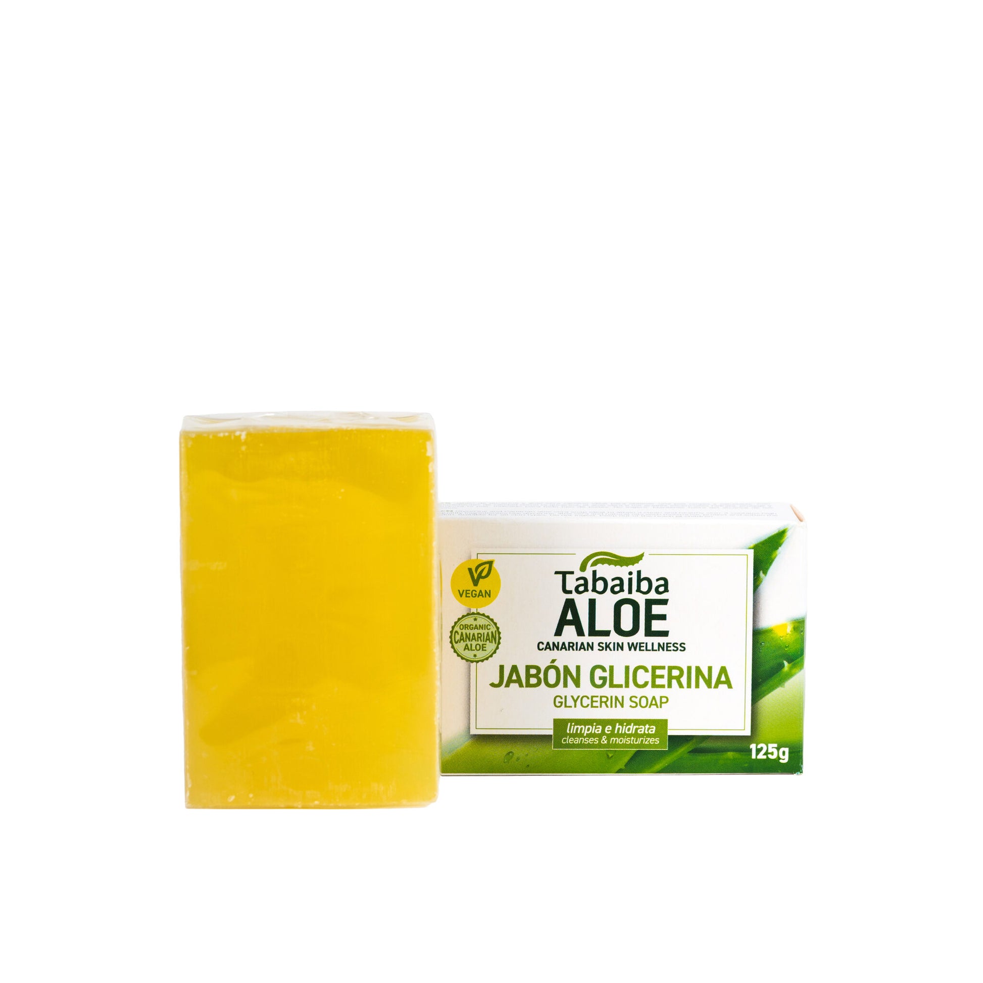 Pastilla jabón tocador glicerina Tabaiba 125g
