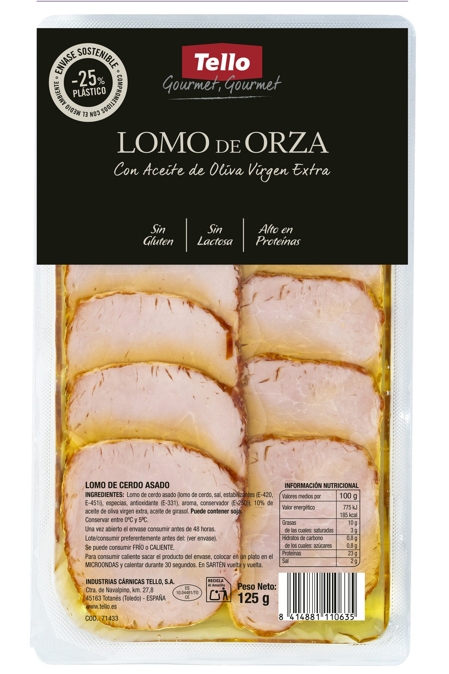 Lomo orza Tello 125g