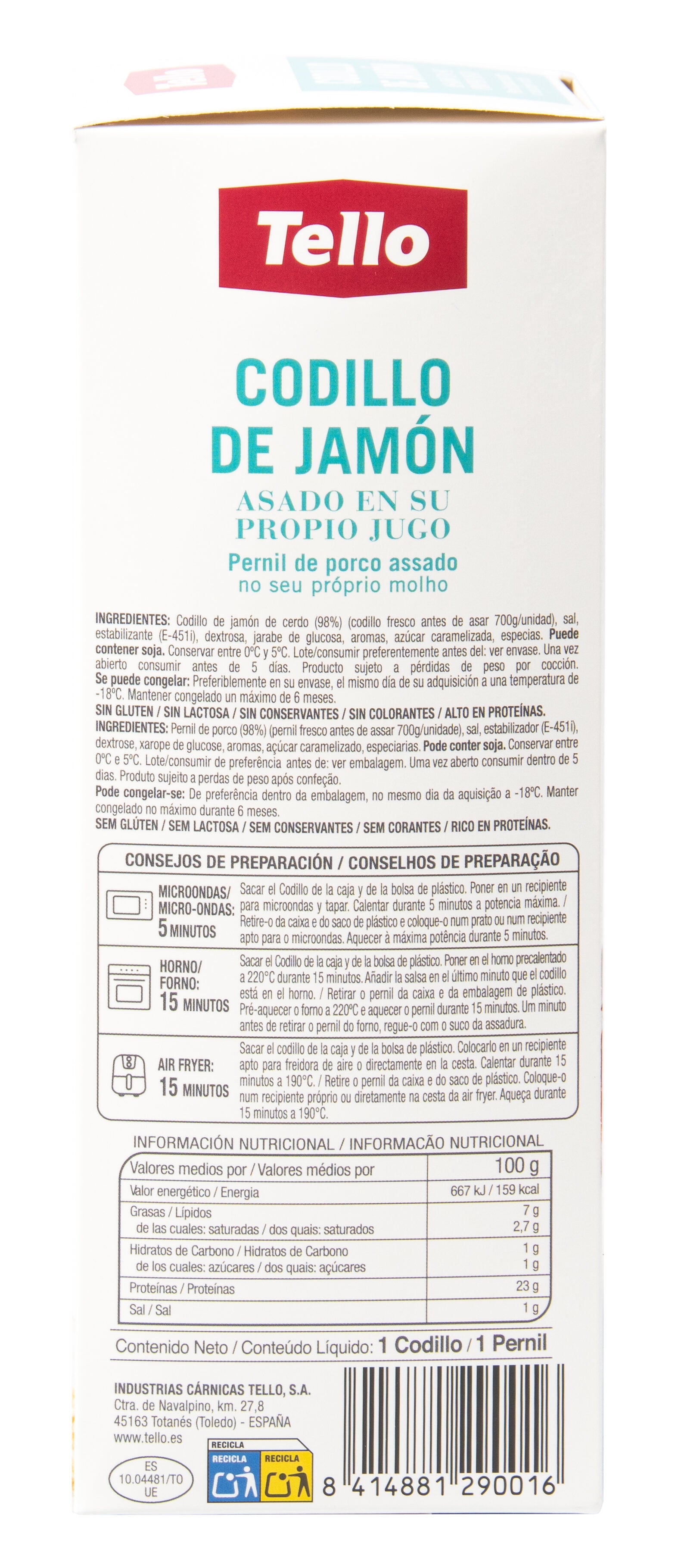 Codillo jamon asado Tello 700g