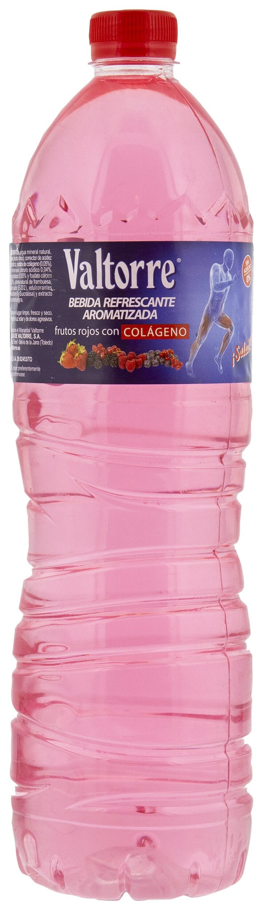 Agua aromatizada frutos rojos c/colageno Valtorre 1,5l La Despensa