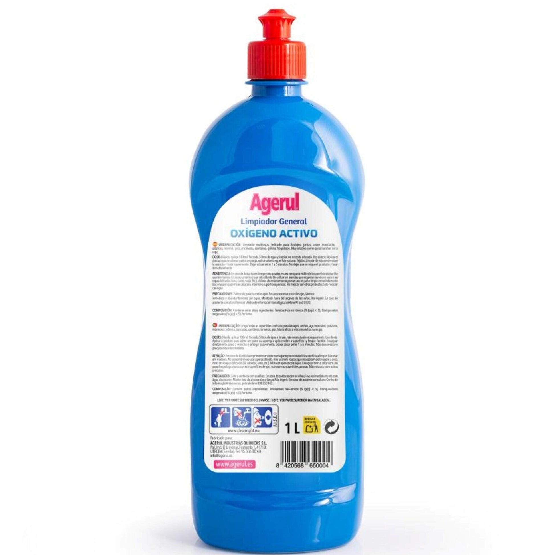 Limpiador general oxigeno activo Agerul 1l