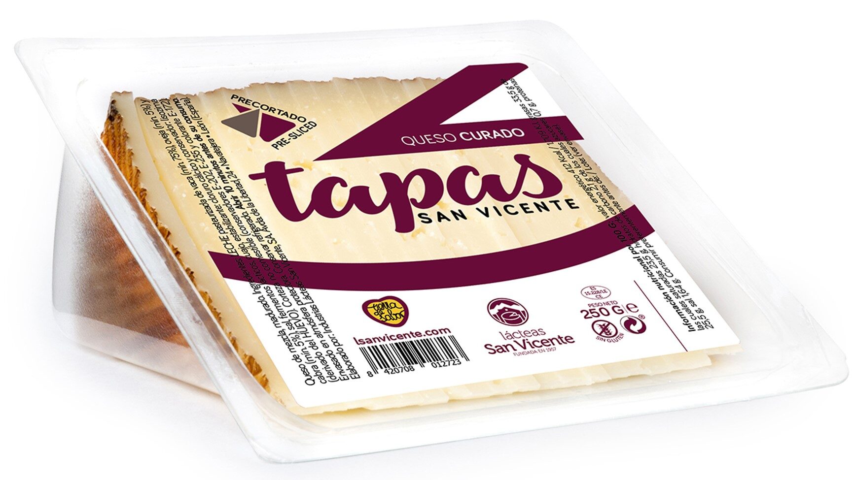 Queso curado cortado San vicente 250g