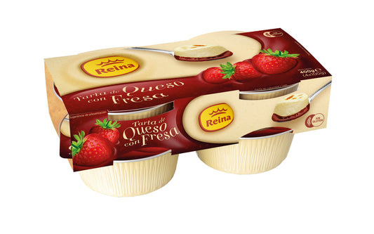 Tarta queso y fresa  Reina p4 100g/u La Despensa