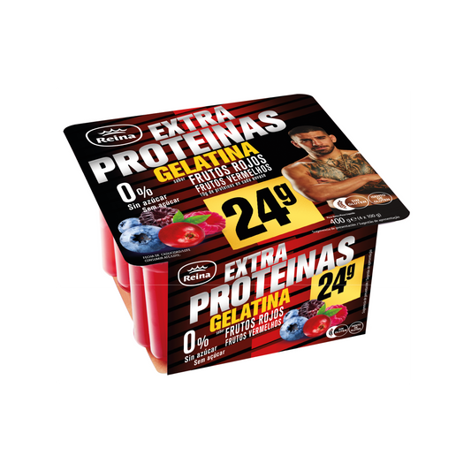 Gelatina frutos rojos proteinas Reina p4 100g/u La Despensa