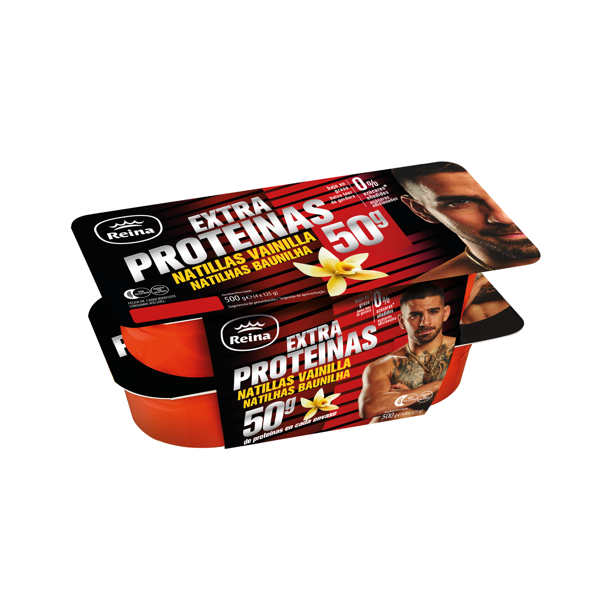 Natilla vainilla proteinas Reina p4 125g/u