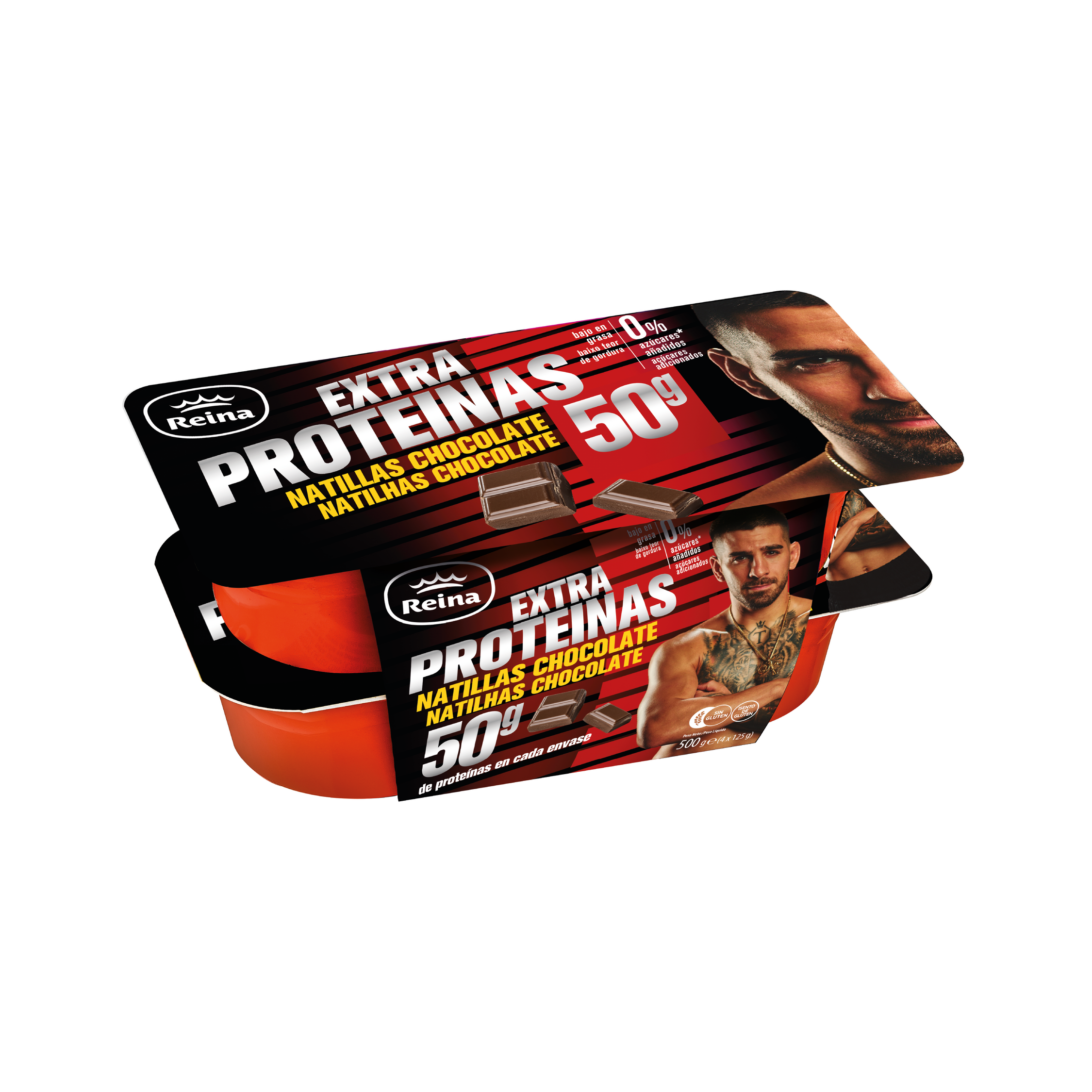 Natilla choco proteinas Reina p4 125g/u
