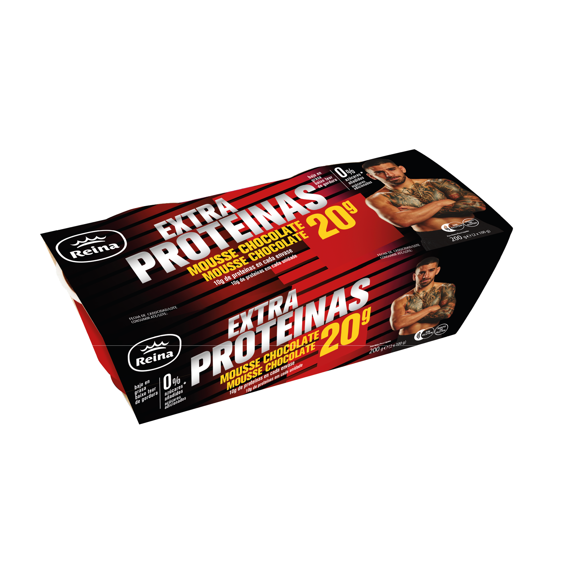 Mousse chocolate proteinas Reina p2 100g/u
