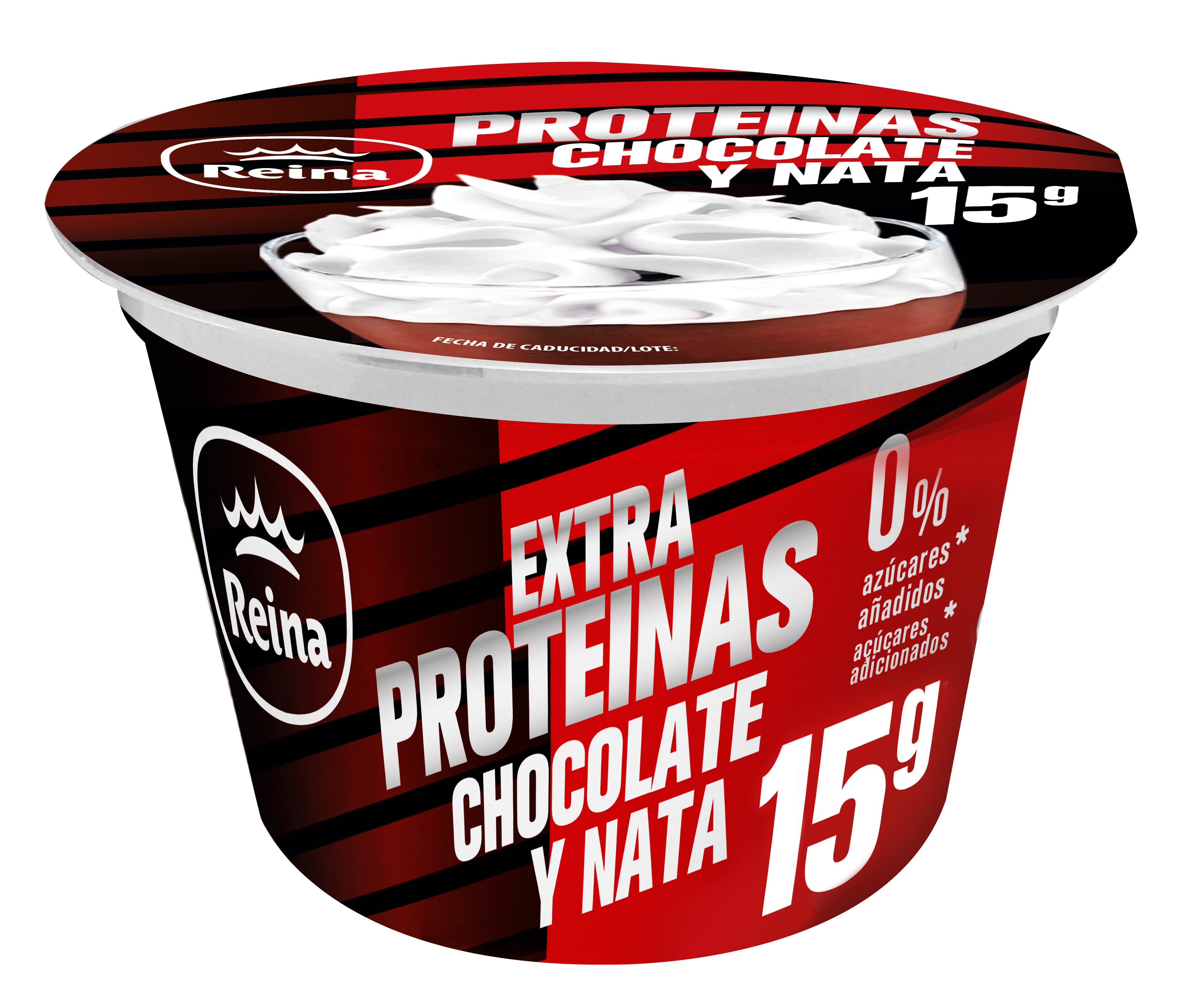 Mousse choco y nata proteinas Reina 150g