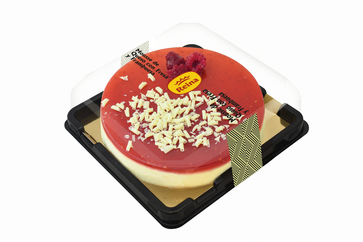 Tarta mouse queso c/fre y framb Reina 600g