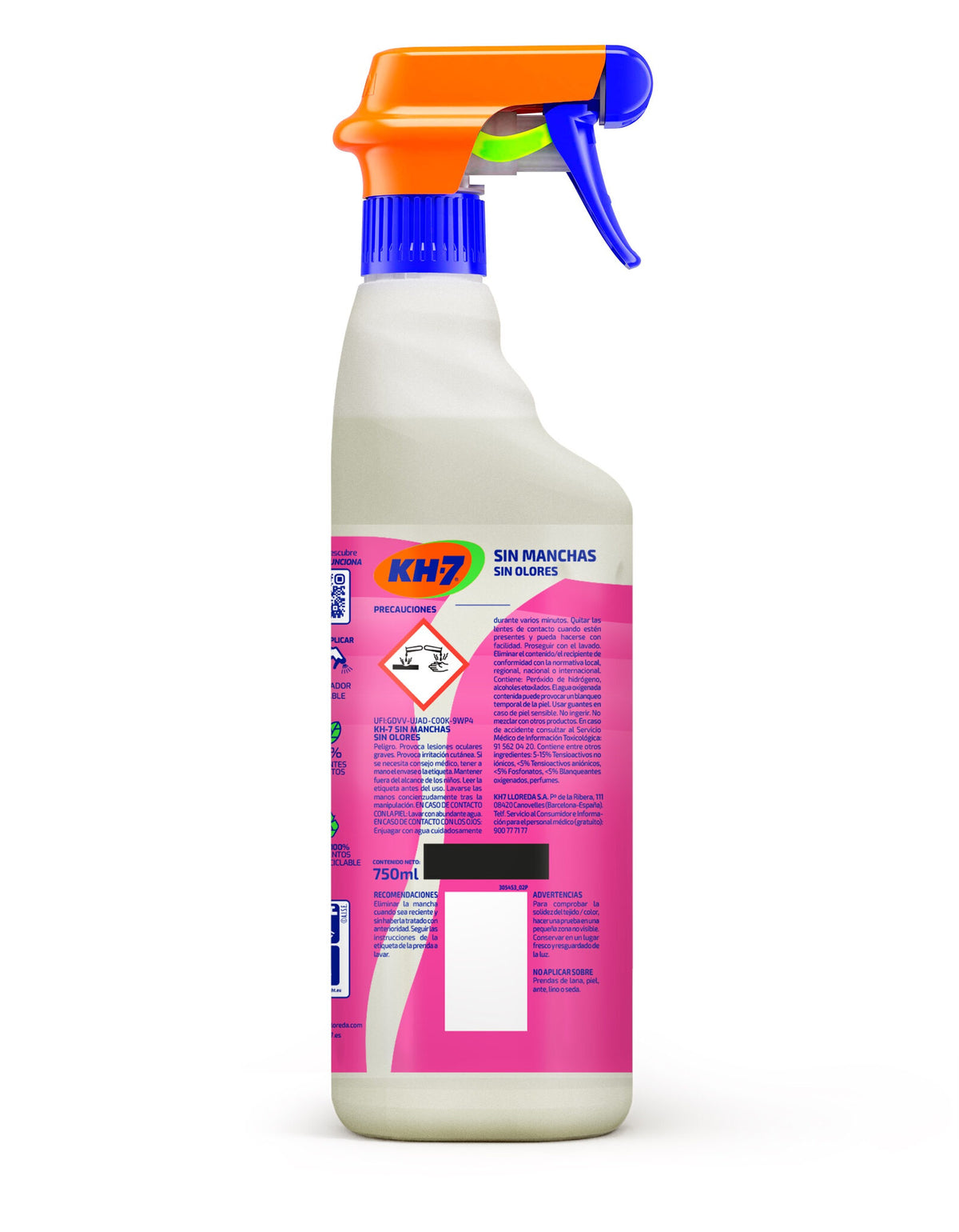 Quitamanchas coloreadas kh7 750ml