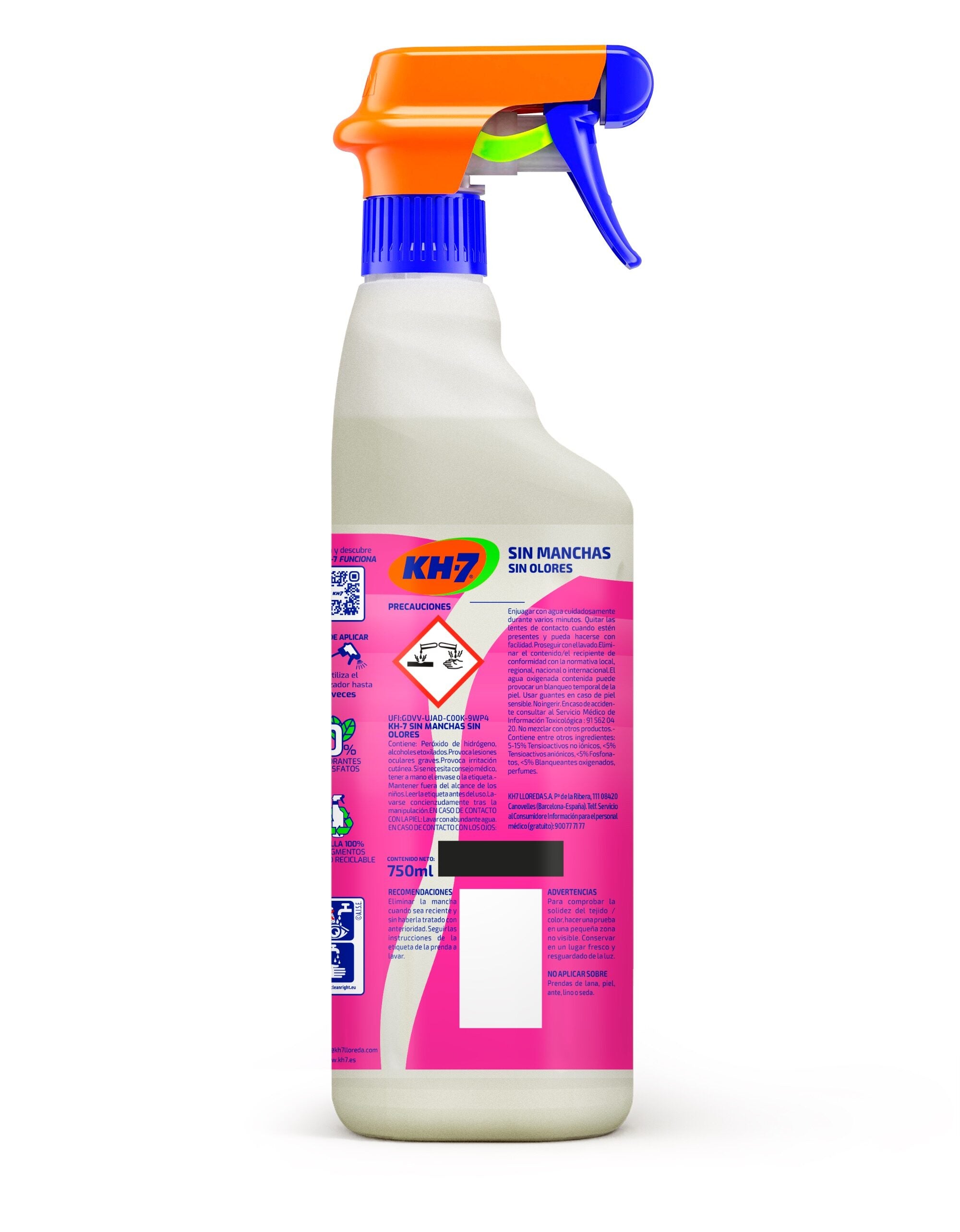 Quitamanchas coloreadas kh7 750ml