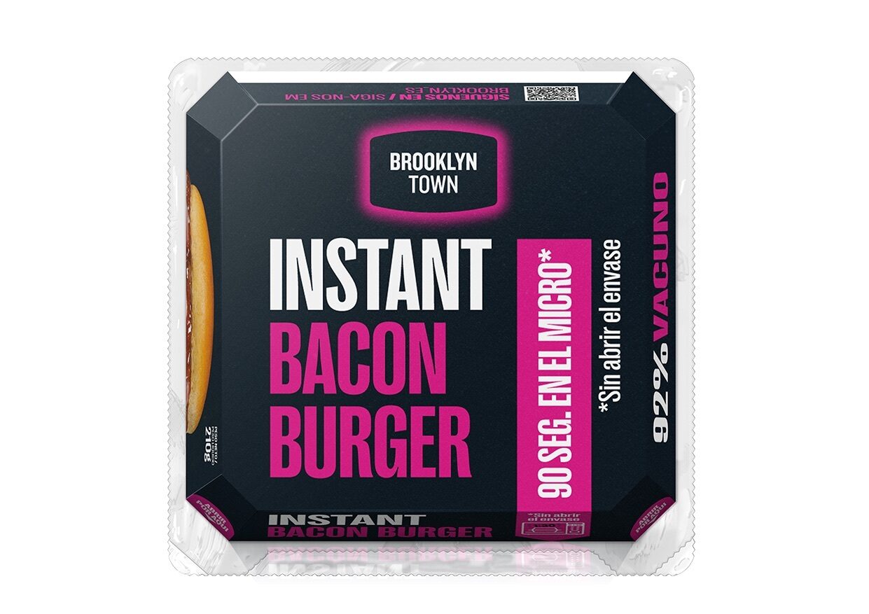 Bacon burger instant Brooklyn town 210g