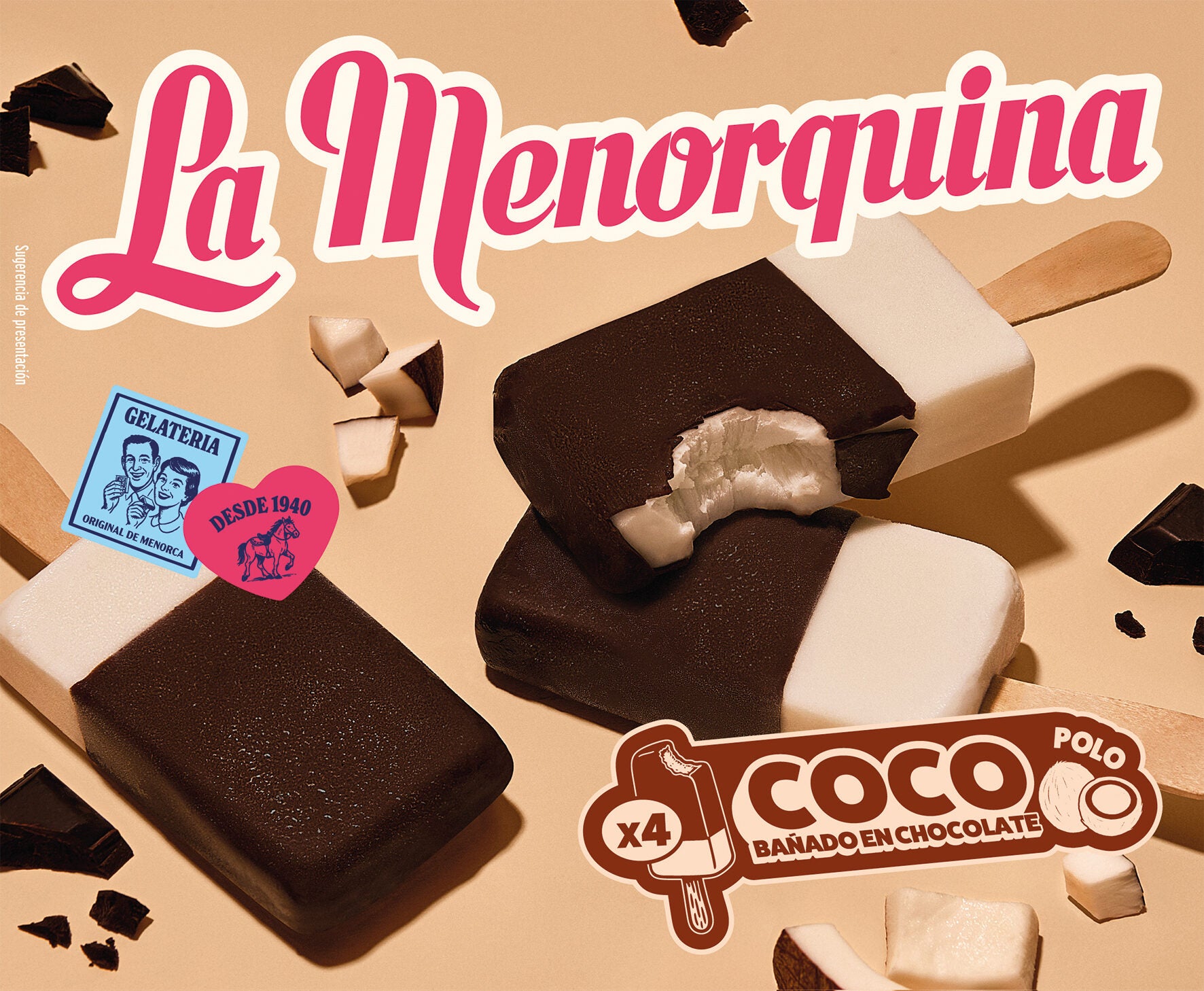 Polo coco La menorquina p4 100ml/u